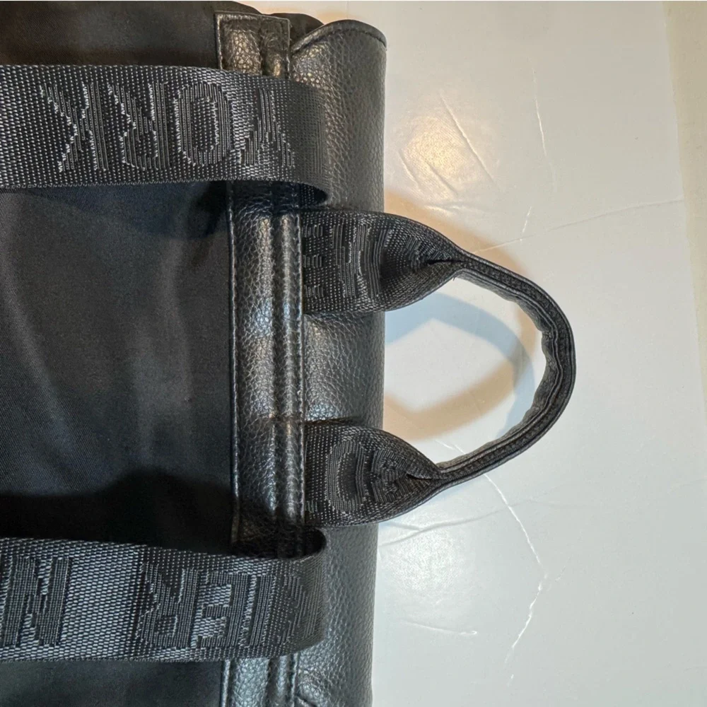 Botkier New York Black Backpack – Nylon & Faux Leather Travel Style